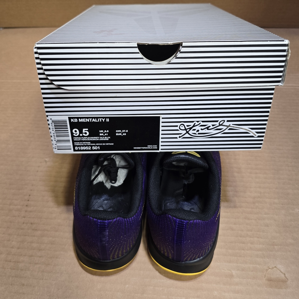 Nike Kobe Purple Black Yellow Low-Top Basketball Shoes - Picture 7 of 7